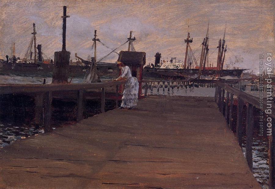 William Merritt Chase : Woman on a Dock